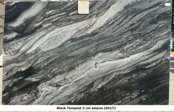 Kwarcyt Naturalny Black Tempest 2 cm satyna - obrazek 2