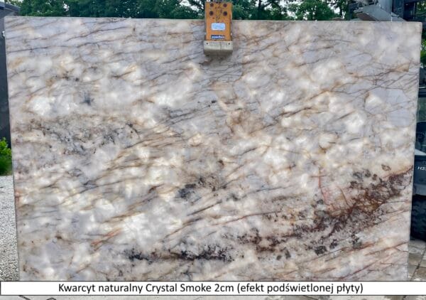 Kwarcyt Naturalny Crystal Smoke 2 cm poler - obrazek 2